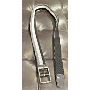 Royal Albatross Men Size Large Oxford‎ Reversible Belt Tri-Color Woven Stretch